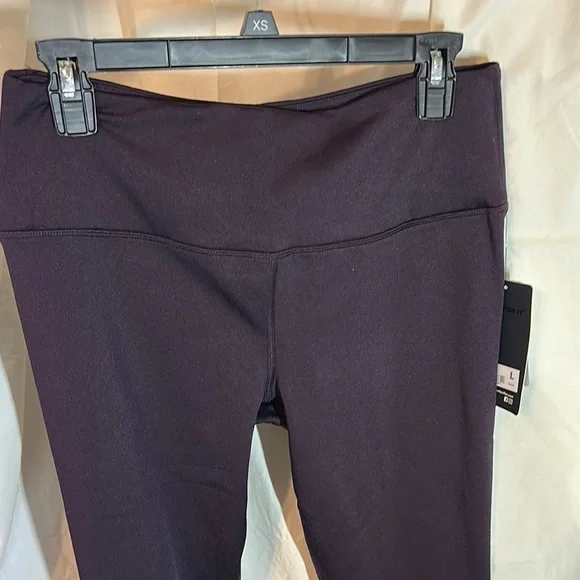 Purple High-Waisted Leggings 90 degrees by reflex nwt polar fleece lined - Picture 2 of 10